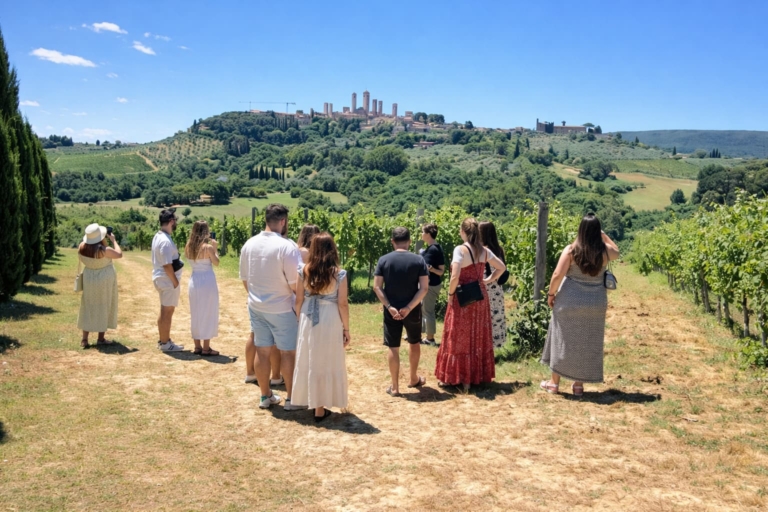 Day Tour from Florence: Chianti Wine Tour with Two Wineries, Tastings & San Gimignano Visit (Small Group)